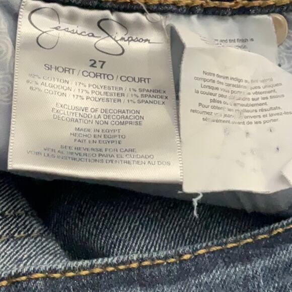 Jessica Simpson Forever Skinny Denim Jean 27 Short Casual Preppy Classic Winter - Picture 10 of 11